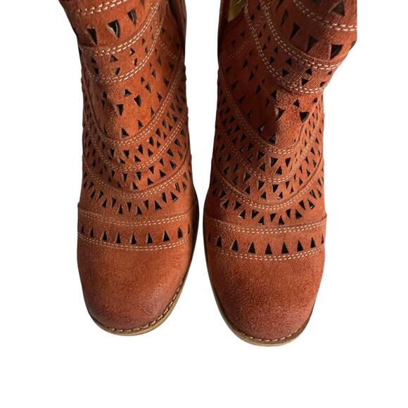 Sofft‎ Sallie Ankle Boot Spice Orange Womens Size 11 Medium Nice Used Condition - Picture 3 of 11